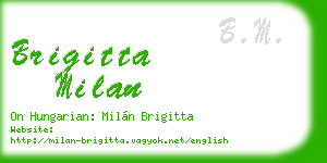 brigitta milan business card