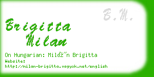 brigitta milan business card